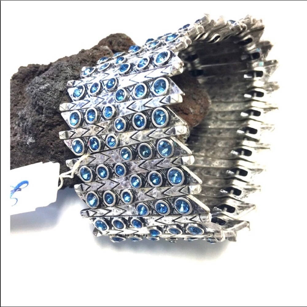 Lucky Brand Silver Jeweled Bracelet